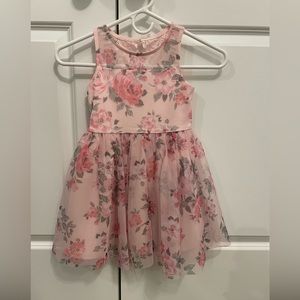 Girls Flower Dress, worn once. Size XS
